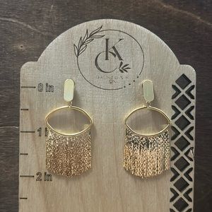 Gold Fringe Earrings
